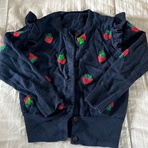 Strawberry season! Fun cardigan. Good condition. Size 4